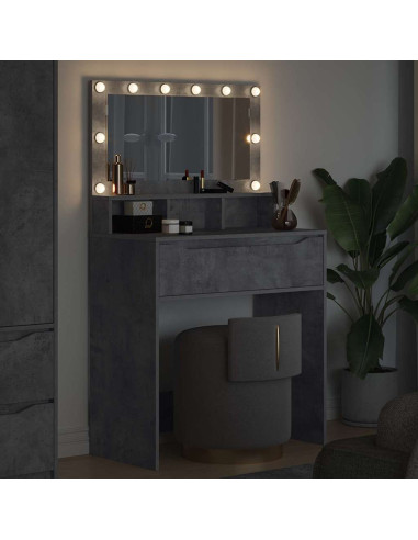 Tavoli da Trucco per Camera da Letto Grigio cemento