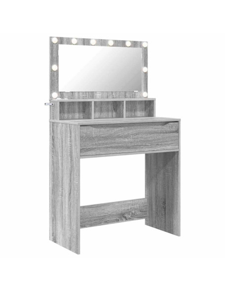 Tavoli da Trucco per Camera da Letto con cassetto Grigio Sonoma
