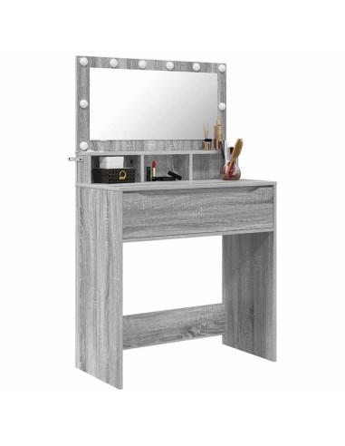 Tavoli da Trucco per Camera da Letto con cassetto Grigio Sonoma