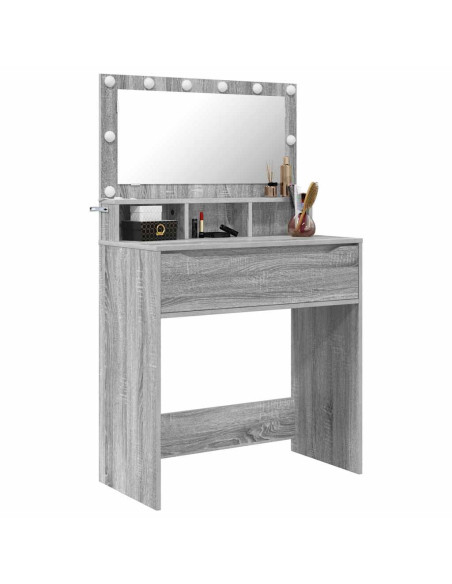 Tavoli da Trucco per Camera da Letto con cassetto Grigio Sonoma