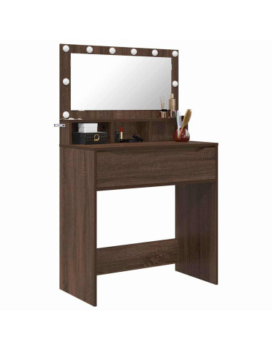 Tavoli da Trucco per Camera da Letto Rovere Marrone