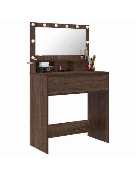 Tavoli da Trucco per Camera da Letto Rovere Marrone