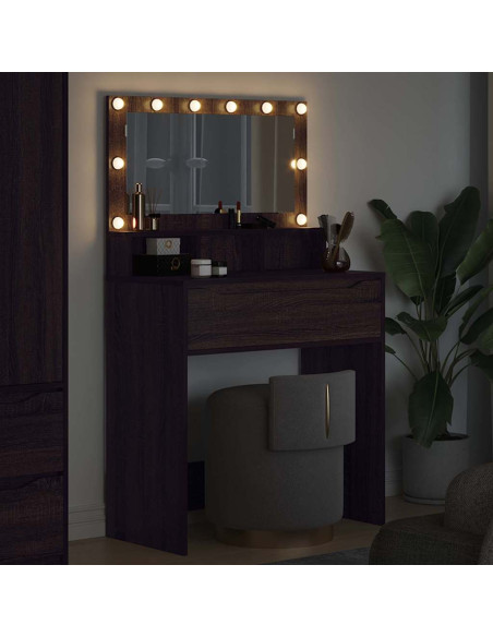 Tavoli da Trucco per Camera da Letto Rovere Marrone