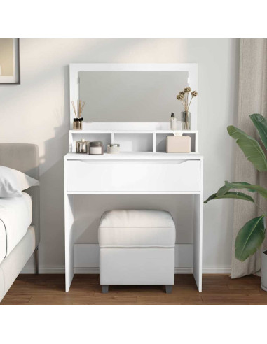 Tavoli da Trucco per Camera da Letto Bianco 80 x 39,6 x 135 cm