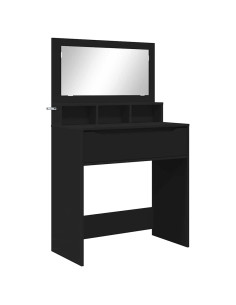 Tavoli da Trucco per Camera da Letto Nero 80 x 39,6 x 135 cm 2