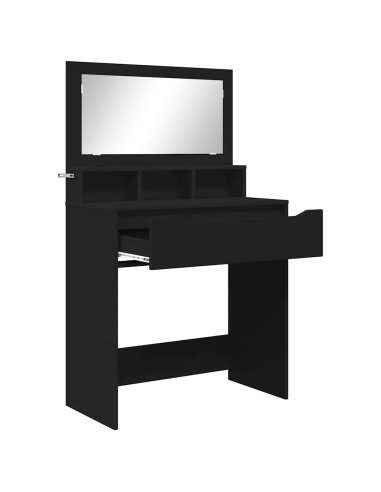 Tavoli da Trucco per Camera da Letto Nero 80 x 39,6 x 135 cm