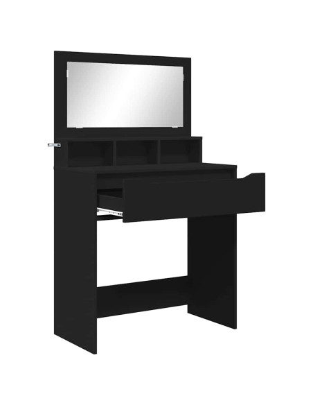 Tavoli da Trucco per Camera da Letto Nero 80 x 39,6 x 135 cm