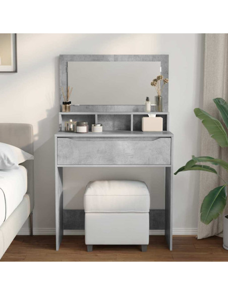 Tavoli da Trucco per Camera da Letto Grigio cemento