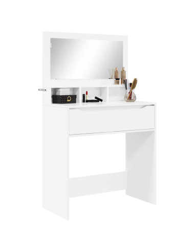 Tavoli da Trucco per Camera da Letto con cassetto Bianco Lucido