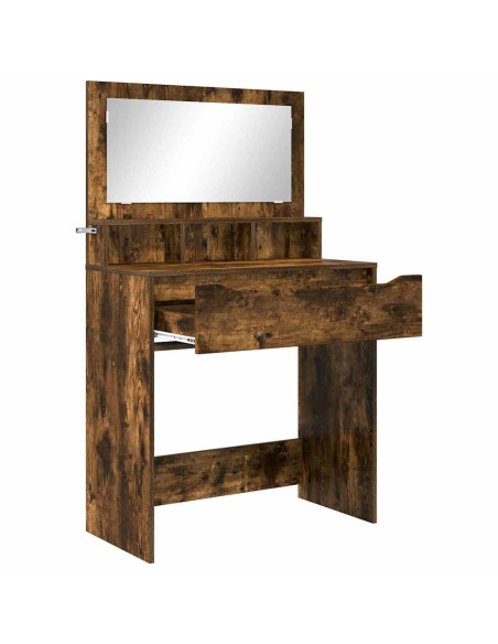 Tavoli da Trucco per Camera da Letto con cassetto Rovere fumé