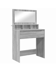 Tavoli da Trucco per Camera da Letto con cassetto Grigio Sonoma 2