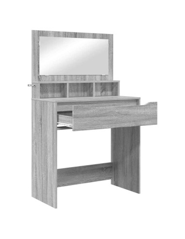 Tavoli da Trucco per Camera da Letto con cassetto Grigio Sonoma