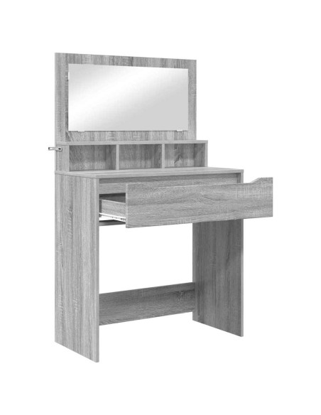 Tavoli da Trucco per Camera da Letto con cassetto Grigio Sonoma
