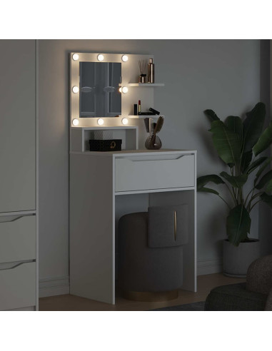 Tavoli da Trucco per Camera da Letto Bianco 80 x 39,6 x 135 cm