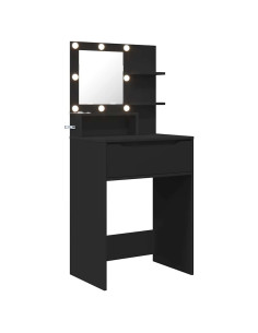 Tavoli da Trucco per Camera da Letto Nero 80 x 39,6 x 135 cm 2