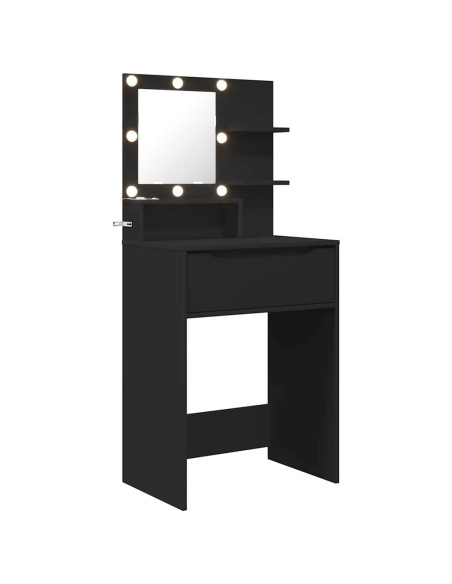 Tavoli da Trucco per Camera da Letto Nero 80 x 39,6 x 135 cm