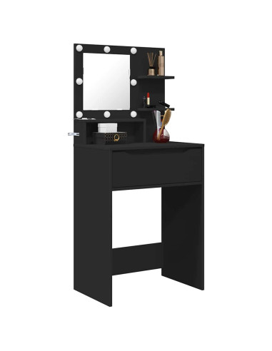Tavoli da Trucco per Camera da Letto Nero 80 x 39,6 x 135 cm