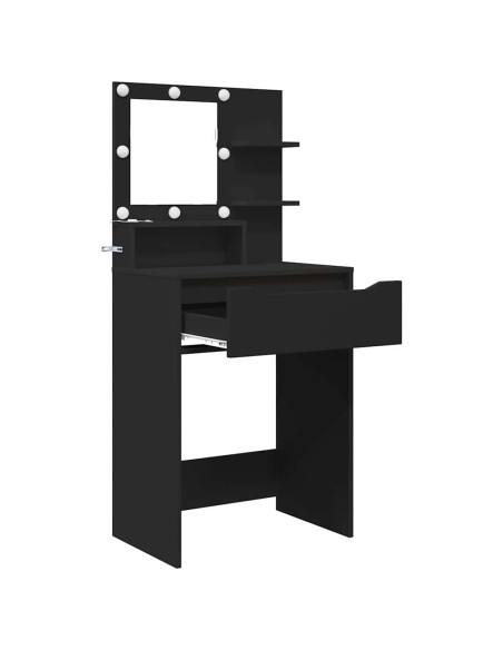 Tavoli da Trucco per Camera da Letto Nero 80 x 39,6 x 135 cm
