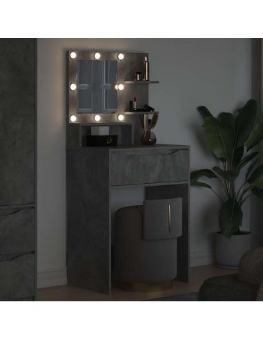 Tavoli da Trucco per Camera da Letto Grigio cemento
