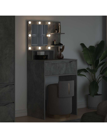 Tavoli da Trucco per Camera da Letto Grigio cemento