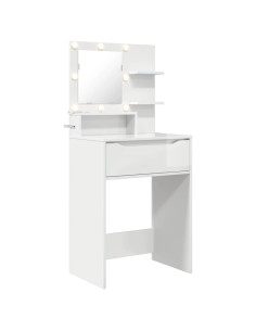 Tavoli da Trucco per Camera da Letto con cassetto Bianco Lucido 2