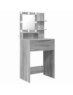 Tavoli da Trucco per Camera da Letto con cassetto Grigio Sonoma 2