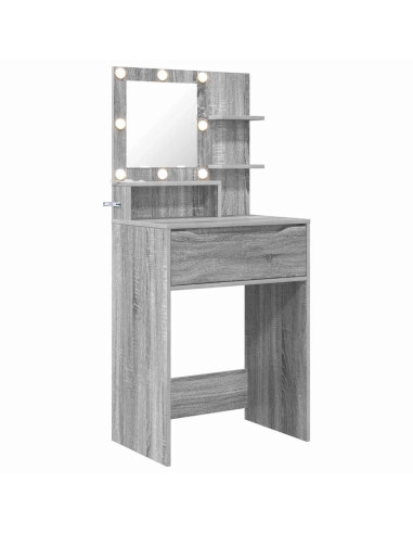 Tavoli da Trucco per Camera da Letto con cassetto Grigio Sonoma