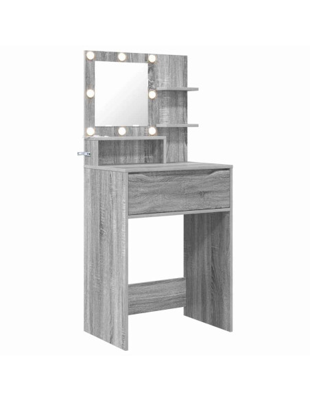 Tavoli da Trucco per Camera da Letto con cassetto Grigio Sonoma