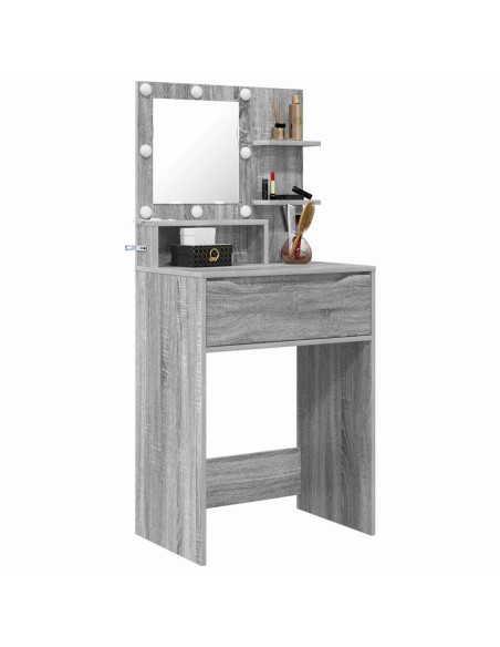 Tavoli da Trucco per Camera da Letto con cassetto Grigio Sonoma