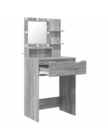 Tavoli da Trucco per Camera da Letto con cassetto Grigio Sonoma