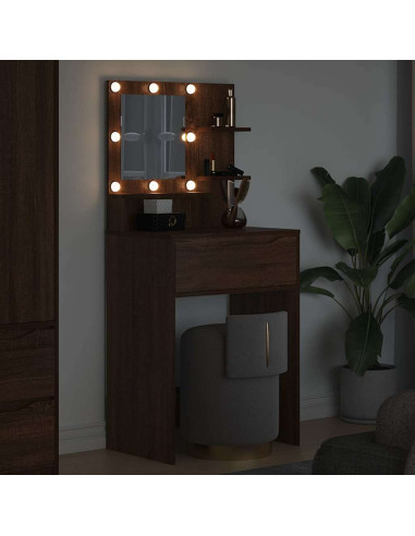 Tavoli da Trucco per Camera da Letto Rovere Marrone