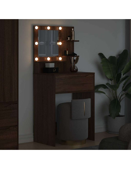 Tavoli da Trucco per Camera da Letto Rovere Marrone