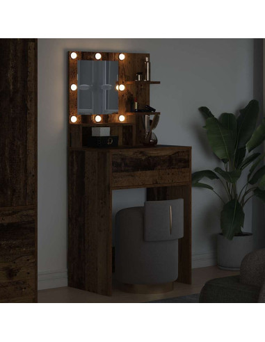 Tavoli da Trucco per Camera da Letto con cassetto Legno vecchio