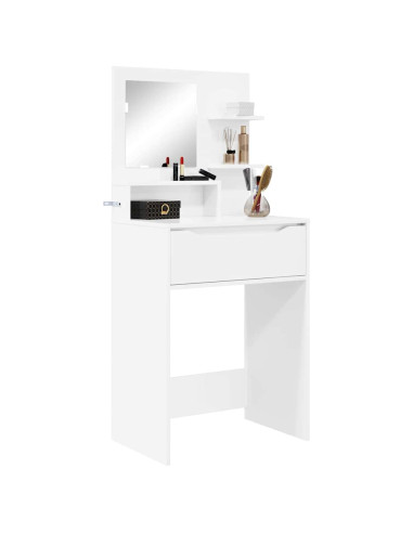 Tavoli da Trucco per Camera da Letto con cassetto Bianco Lucido