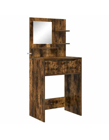 Tavoli da Trucco per Camera da Letto con cassetto Rovere fumé