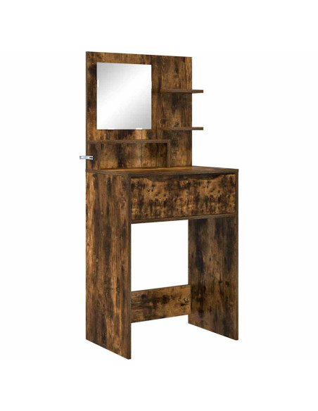 Tavoli da Trucco per Camera da Letto con cassetto Rovere fumé