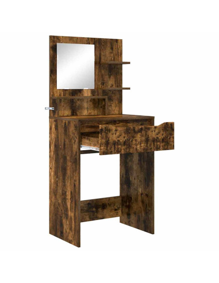 Tavoli da Trucco per Camera da Letto con cassetto Rovere fumé