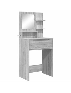 Tavoli da Trucco per Camera da Letto con cassetto Grigio Sonoma 2