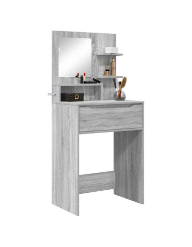 Tavoli da Trucco per Camera da Letto con cassetto Grigio Sonoma