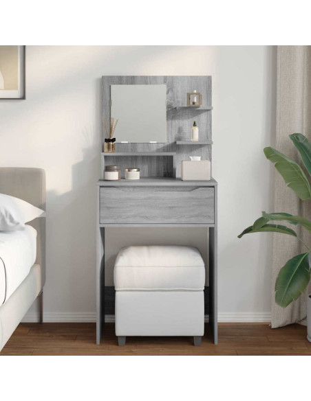 Tavoli da Trucco per Camera da Letto con cassetto Grigio Sonoma
