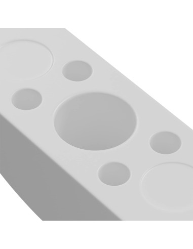 Dado a mezzaluna 12 pcs Bianco M6 Polipropilene