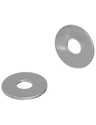 Rondelle 2 pcs Argento 18 x 18 x 1,2 mm Ferro