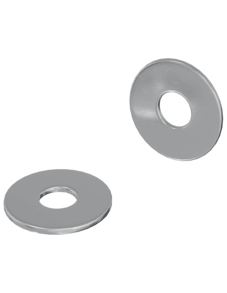 Rondelle 2 pcs Argento 18 x 18 x 1,2 mm Ferro