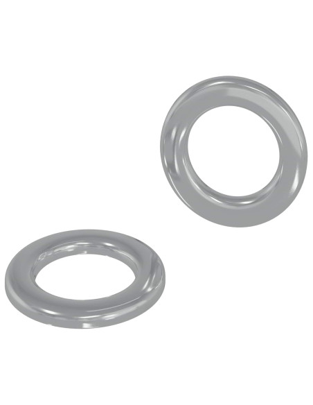 Rondelle 2 pcs Argento 10 x 10 x 0,8 mm Ferro