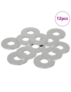 Rondelle 12 pcs Argento 12 x 12 x 1,2 cm Ferro 2