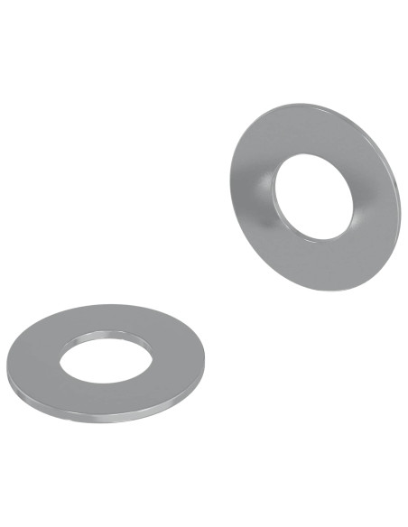 Rondelle 2 pcs Argento 16 x 16 x 1,5 cm Ferro