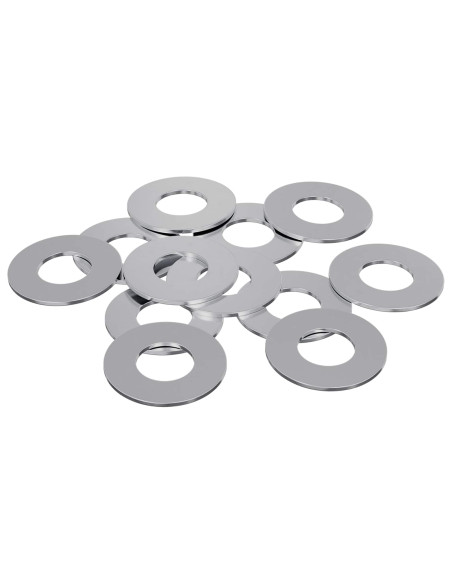 Rondelle 12 pcs Argento 16 x 16 x 1,5 cm Ferro