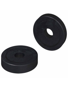 adatto per Rondella Piatta 2 pcs Nero ∅15 x 3 mm Copolimero PVC 2