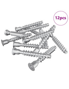 Viti confermat 12 pcs Argento Ø7 x 50 mm Metallo 2