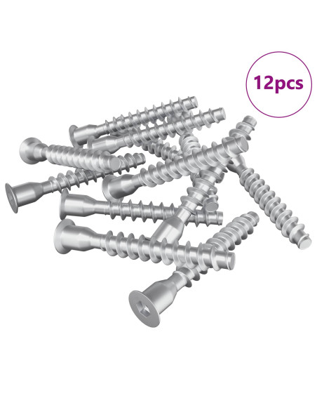 Viti confermat 12 pcs Argento Ø7 x 50 mm Metallo